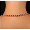 Image 5 : 14KT Yellow Gold 38.71ctw Tanzanite and Diamond Necklace