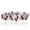 Image 3 : 14KT White Gold 15.67ctw Ruby and Diamond Bracelet