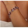 Image 5 : 14KT White Gold 15.67ctw Ruby and Diamond Bracelet