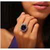 Image 5 : 14KT White Gold 11.11ct Amethyst and Diamond Ring