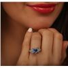 Image 5 : 14KT Yellow Gold 2.85ct Sapphire and Diamond Ring