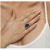 Image 5 : 18KT White Gold GIA Certified 13.23ct Tanzanite and Diamond Ring