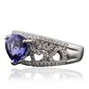 Image 2 : 14KT White Gold 2.18ct Tanzanite and Diamond Ring