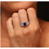 Image 3 : 14KT White Gold 2.18ct Tanzanite and Diamond Ring