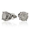 Image 2 : 14KT White Gold 4.39ctw Diamond Stud Earrings