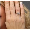 Image 5 : Platinum 0.09ctw Diamond Ring