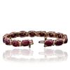 Image 4 : 14KT Rose Gold 24.30ctw Ruby and Diamond Bracelet