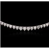 Image 4 : 14KT White Gold 14.03ctw Diamond Necklace