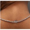 Image 6 : 14KT White Gold 14.03ctw Diamond Necklace