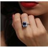 Image 6 : 14KT White Gold 2.82ct Tanzanite and Diamond Ring