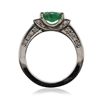 Image 6 : 14KT White Gold 1.54ct Emerald and Diamond Ring