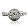 Image 1 : 14KT White Gold 1.59ctw Diamond Ring