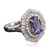 Image 4 : 14KT Two-Tone Gold 2.63ct Tanzanite and Diamond Ring