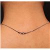 Image 5 : 14KT White Gold 0.72ctw Diamond Pendant With Chain