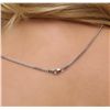Image 7 : 14KT White Gold 5.01ct Tanzanite and Diamond Pendant With Chain