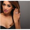 Image 2 : 14KT Rose Gold 13.01ct Rose Quartz, Ruby and Diamond Ring