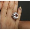 Image 5 : 14KT White Gold 24.09ct Kunzite and Diamond Ring