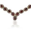 Image 4 : 14KT Yellow Gold 35.52ctw Ruby and Diamond Necklace