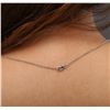 Image 6 : 14KT White Gold 2.73ct Sapphire and Diamond Necklace
