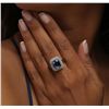 Image 5 : 14KT White Gold 3.57ct Tanzanite and Diamond Ring