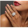 Image 5 : 14KT White Gold 3.87ctw Diamond Ring