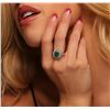 Image 5 : 14KT White Gold 2.07ct Emerald and Diamond Ring