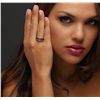 Image 5 : 10KT Yellow Gold 4.97ctw Multi Color Tourmaline and Diamond Ring