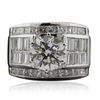 Image 3 : 18KT White Gold 5.12ctw Diamond Ring