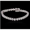 Image 3 : 14KT White Gold 8.47ctw Diamond Tennis  Bracelet