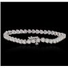 Image 4 : 14KT White Gold 8.47ctw Diamond Tennis  Bracelet