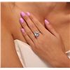 Image 3 : 14KT White Gold 4.01ct Blue Topaz and Diamond Ring