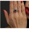 Image 6 : 14KT White Gold 3.25ct Tanzanite and Diamond Ring