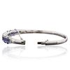 Image 6 : 14KT White Gold 5.76ctw Sapphire and Diamond Bracelet