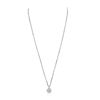 Image 4 : 14KT White Gold 1.05ctw Diamond Pendant With Chain
