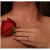 Image 4 : 14KT White Gold 0.34ctw Diamond Engagement Ring