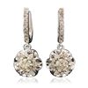 Image 6 : 14KT White Gold 3.44ctw Diamond Jewelry Suite
