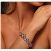Image 5 : 14KT Yellow Gold 24.17ctw Tanzanite and Diamond Bracelet