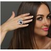Image 5 : 18KT White Gold 6.20ctw Tanzanite and Diamond Ring