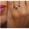 Image 1 : 14KT White Gold 1.00ct Princess Cut Diamond Solitaire Ring