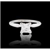 Image 3 : 14KT White Gold 1.00ct Princess Cut Diamond Solitaire Ring