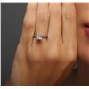 Image 7 : 14KT White Gold 1.00ct Princess Cut Diamond Solitaire Ring