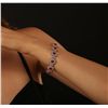 Image 5 : 14KT Rose Gold 10.89ctw Ruby and Diamond Bracelet