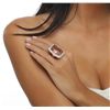 Image 2 : 14KT Rose Gold 24.92ct Morganite and Diamond Ring