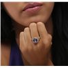 Image 6 : 14KT Yellow Gold 2.96ct Tanzanite and Diamond Ring