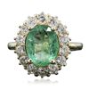 Image 3 : 14KT Yellow Gold 2.69ct Emerald and Diamond Ring