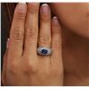 Image 6 : 14KT White Gold 1.85ct Tanzanite and Diamond Ring