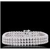 Image 3 : 14KT White Gold 7.65ctw Diamond Bracelet