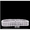 Image 4 : 14KT White Gold 7.65ctw Diamond Bracelet