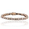 Image 3 : 14KT Rose Gold 12.73ctw Morganite and Diamond Bracelet