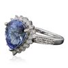 Image 4 : 14KT White Gold 2.90ct Tanzanite and Diamond Ring